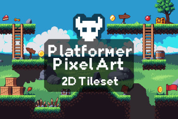 Platformer Pixel Art Tileset