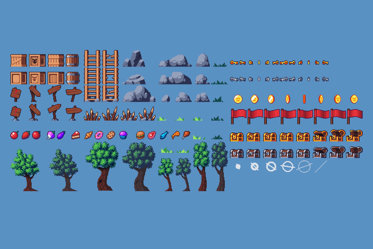 Platformer Pixel Art Tileset Craftpix Net