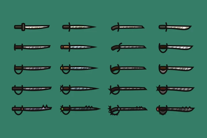 Saber 2D Weapon Pack
