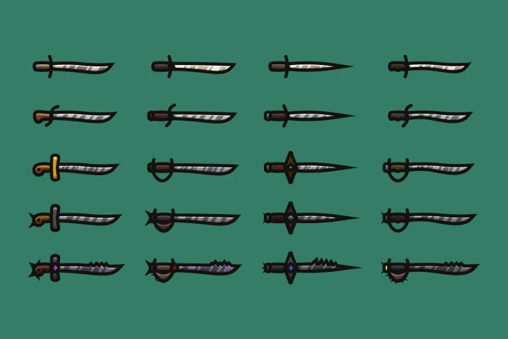 Saber 2D Weapon Pack