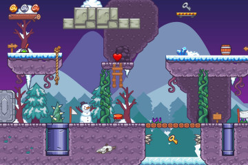 Seamless Snow Area Platformer 2D Tileset - CraftPix.net