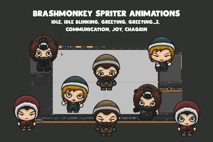 Blacksmith, Jeweler, Healer, Hunter NPC Characters