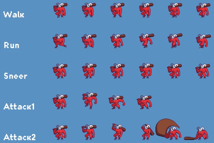 Boss Monsters Pixel Art