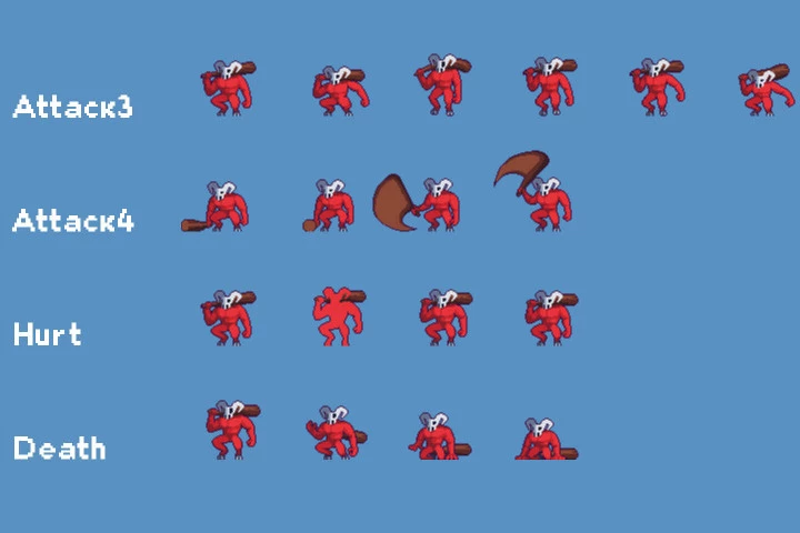Boss Monsters Pixel Art