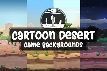 Cartoon Desert Game Backgrounds