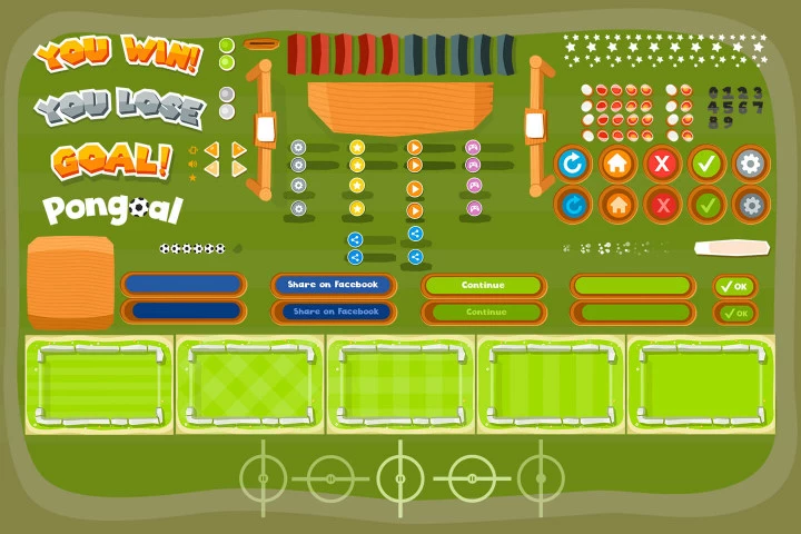Pong Football 2D Game Kit