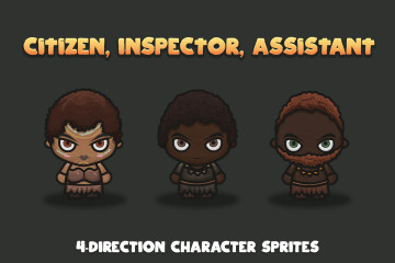 Tropical 4-Direction Character Sprites