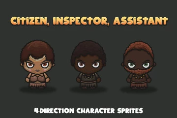 Tropical 4-Direction Character Sprites