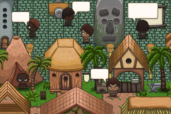 Tropical 4-Direction Character Sprites