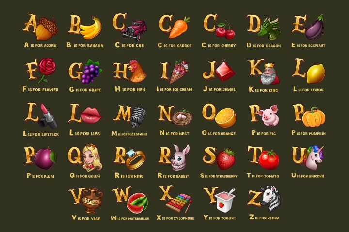 Alphabet for Kids 2D Game