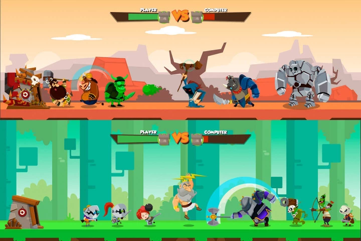 Battle of Heroes 2D Game Kit
