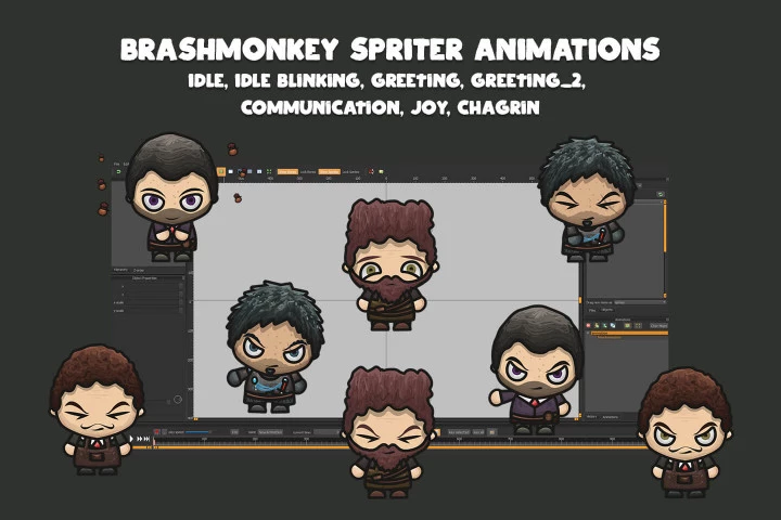 Blacksmith, Herbalist, Hunter, Jeweler Free NPC Character Pack