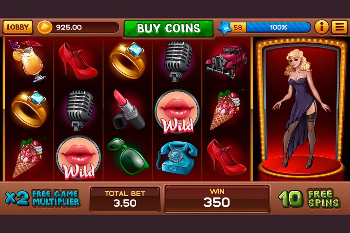 Pin-Up Girls Slots 2D Game Kit