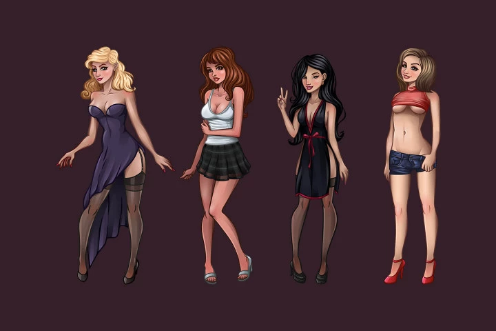 Pin-Up Girls Slots 2D Game Kit
