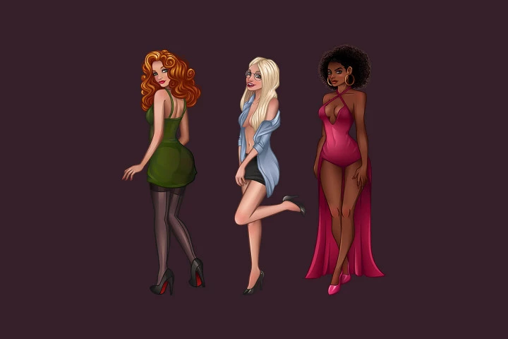 Pin-Up Girls Slots 2D Game Kit
