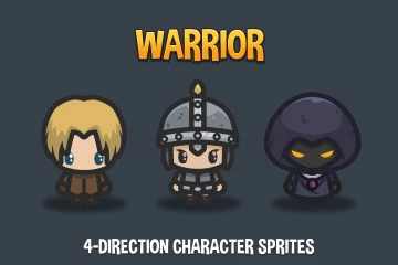 Warrior 4-Direction Character Sprites