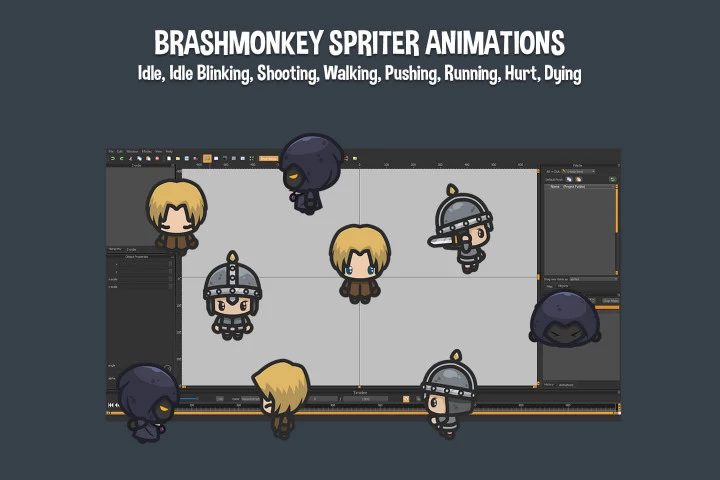 Warrior 4-Direction Character Sprites