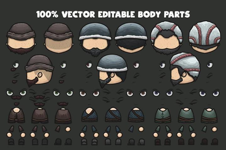 Winter 4-Direction NPC Character Sprites