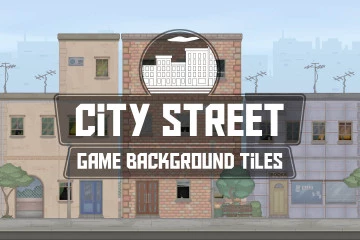 City Street Game Background Tiles