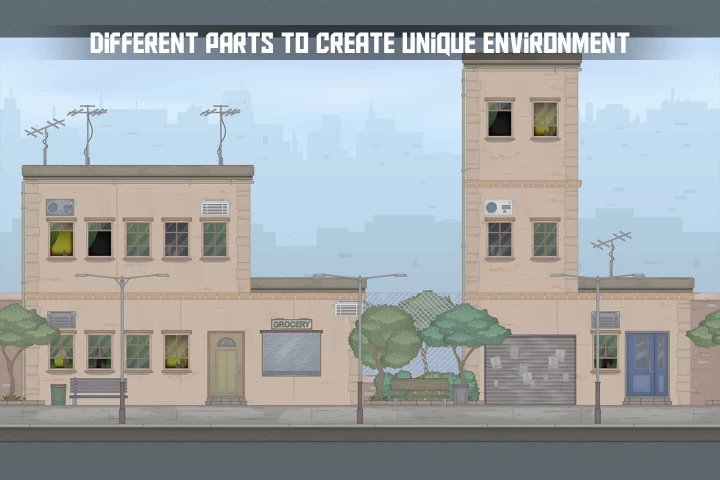 City Street Game Background Tiles