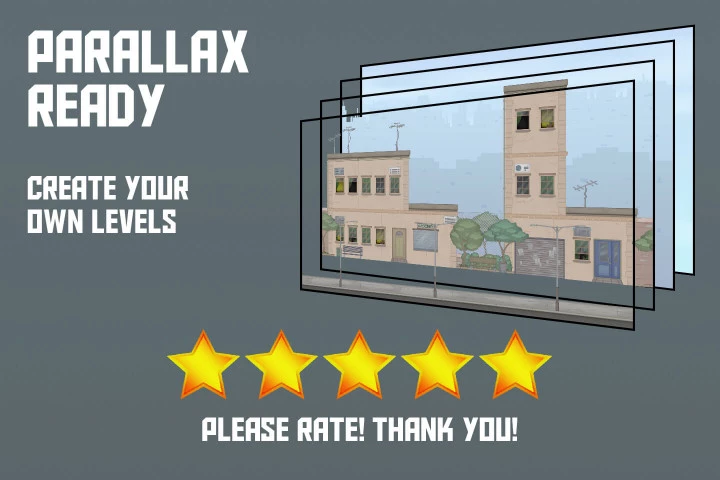 City Street Game Background Tiles