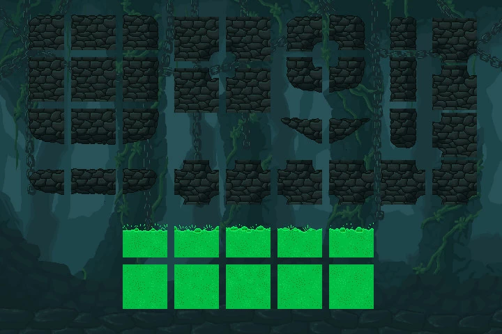 Dungeon Platformer Pixel Art Tileset