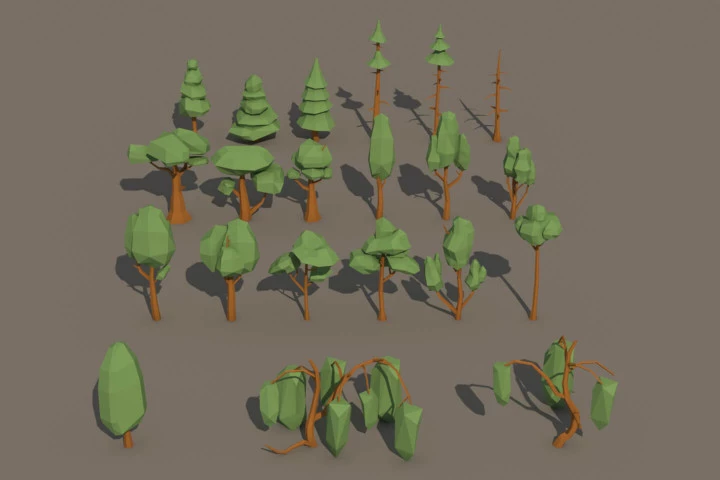 Free Tree 3D Low Poly Pack