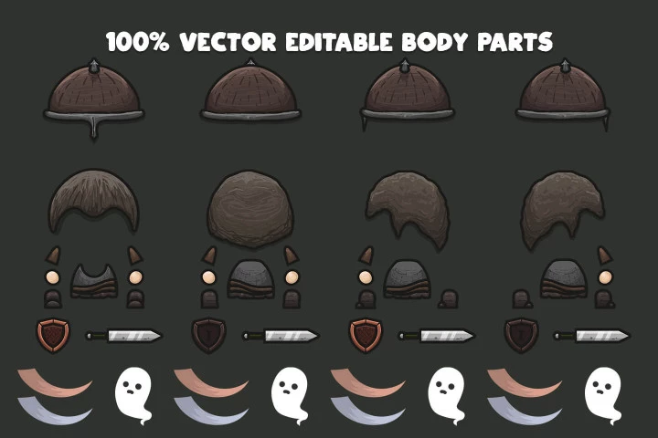 Free Warrior 4-direction Character Sprites