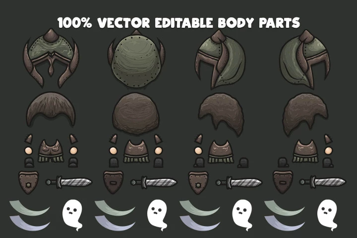 Free Warrior 4-direction Character Sprites