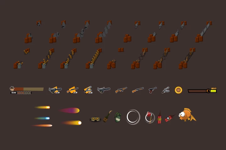 Gangster Wars 2D Game Kit