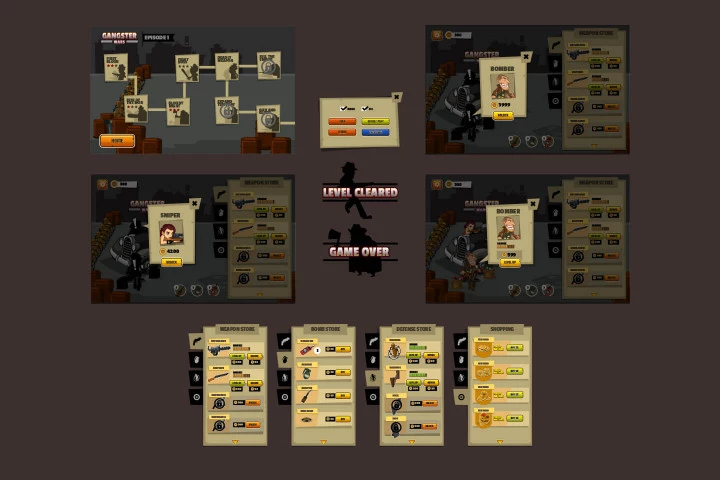 Gangster Wars 2D Game Kit