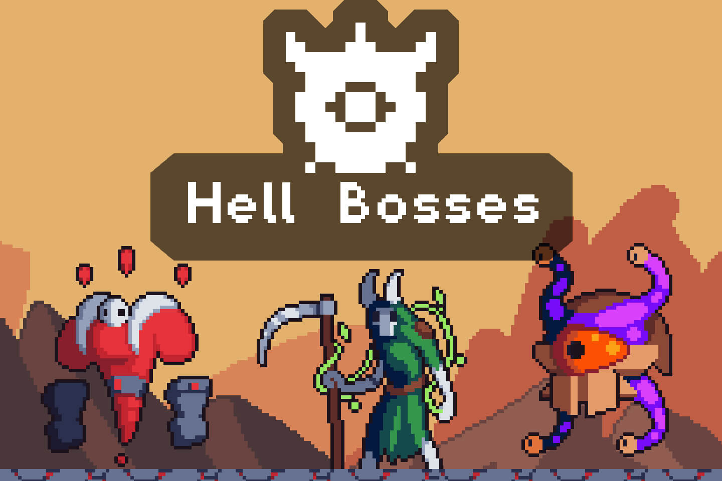 Hell Boss Sprite Sheets Pixel Art