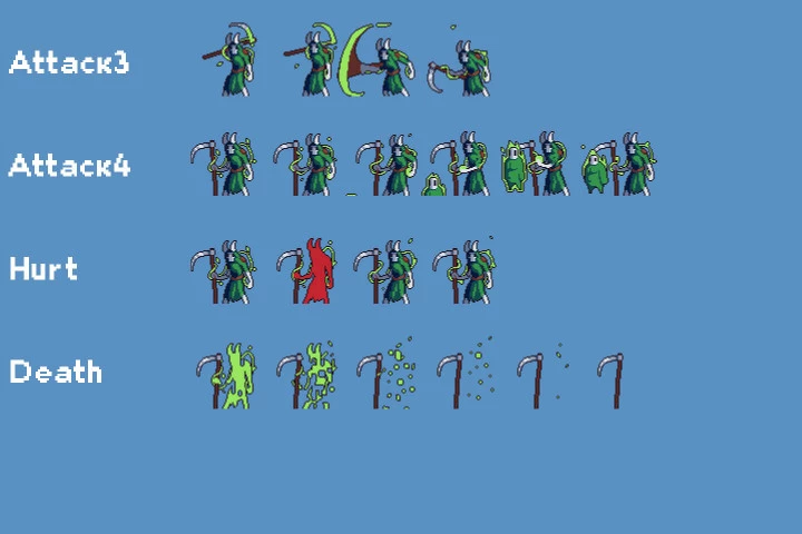 Hell Boss Sprite Sheets Pixel Art