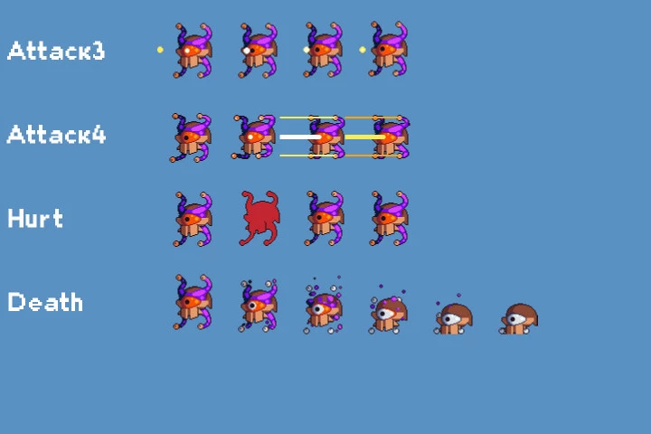 Hell Boss Sprite Sheets Pixel Art