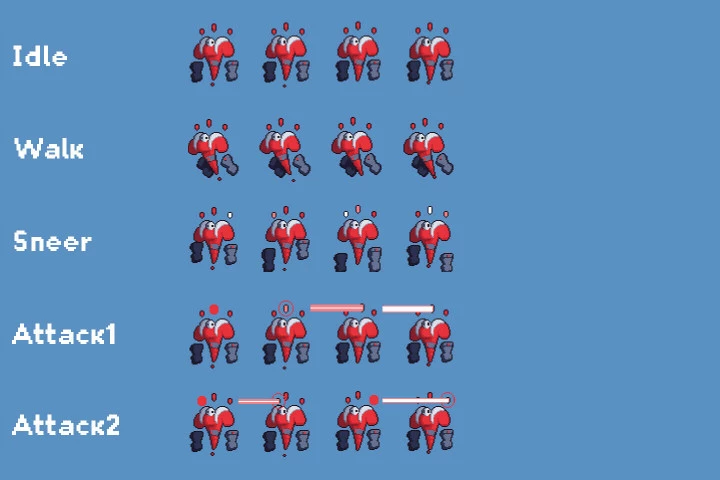 Hell Boss Sprite Sheets Pixel Art