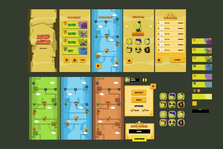 Leap And Jump 2D Game Kit