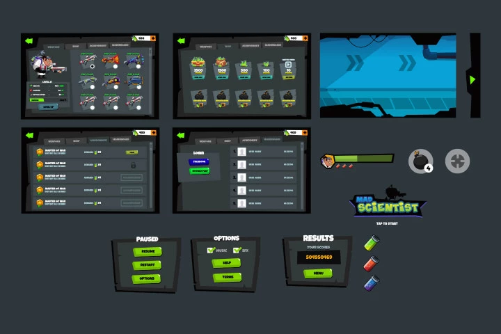 Mad Scientist 2D Game Kit