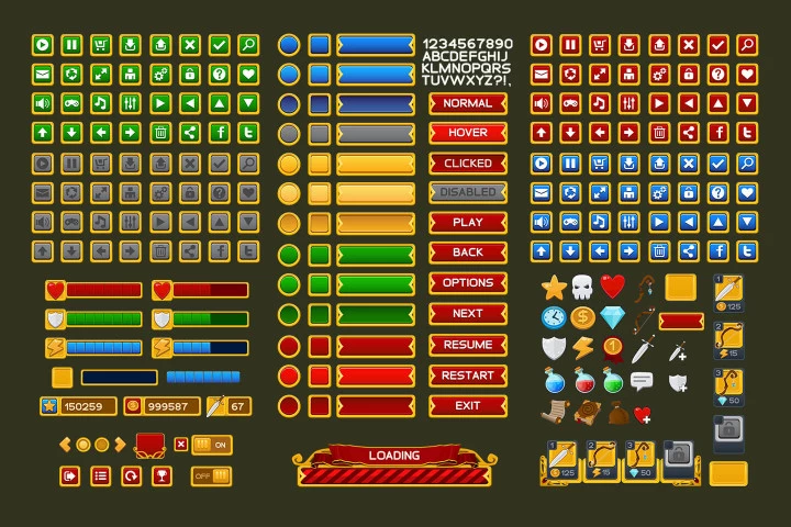 Medieval Game Interface
