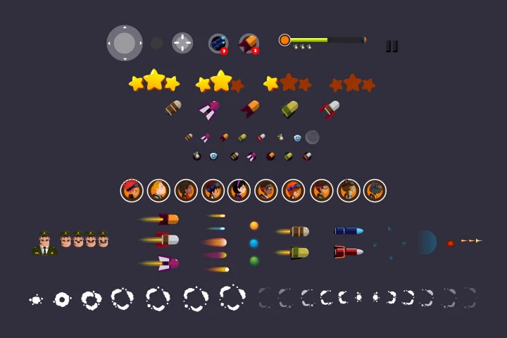 Space Adventures 2D Game Kit