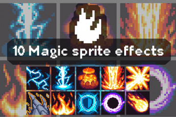 10 Magic Sprite Sheet Effects Pixel Art