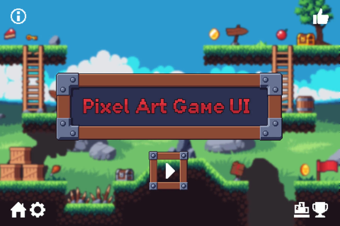 Free Game Interfaces by 2D Game Assets