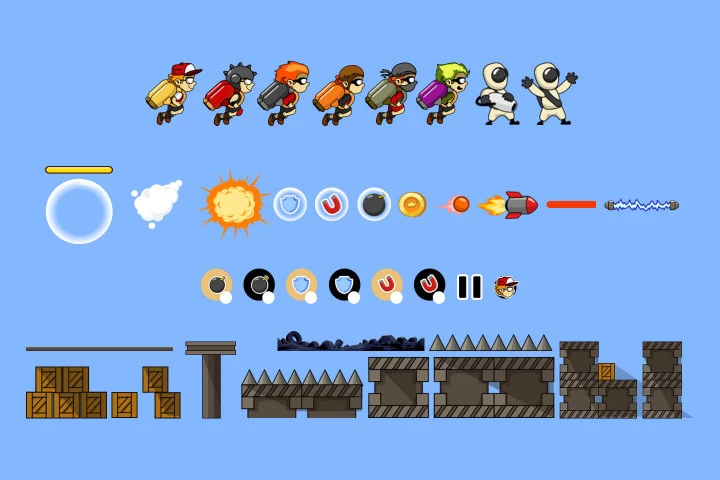 Jet Pack 2D Game Kit