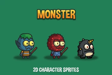 Monster 2D Character Sprites