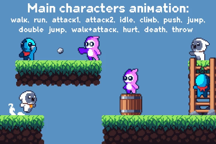Platformer Game Kit Pixel Art