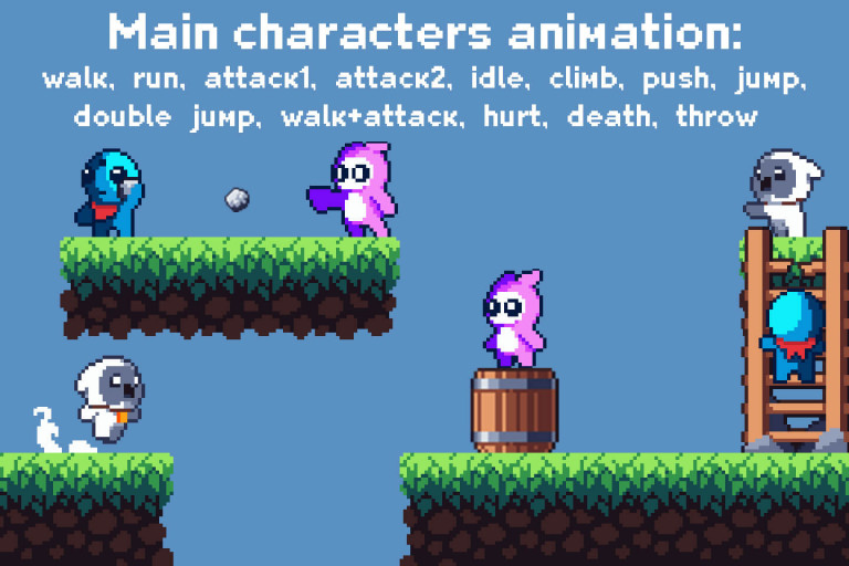 Platformer Game Kit Pixel Art - CraftPix.net