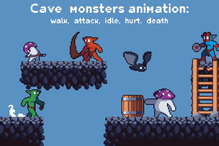 Platformer Game Kit Pixel Art