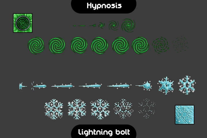 10 Magic Effects Pixel Art Pack