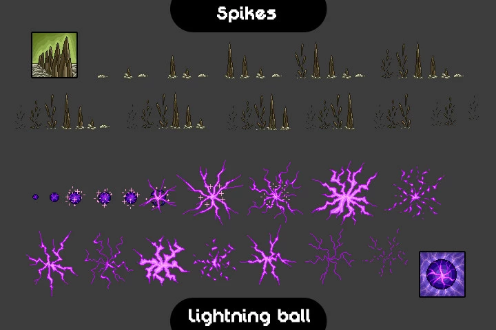 10 Magic Effects Pixel Art Pack