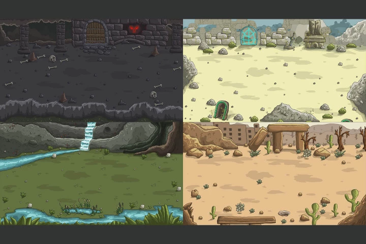 2D Horizontal Battle Backgrounds