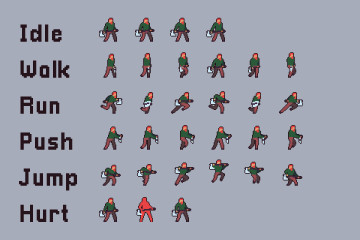 Free 3 Character Sprite Sheets Pixel Art - CraftPix.net